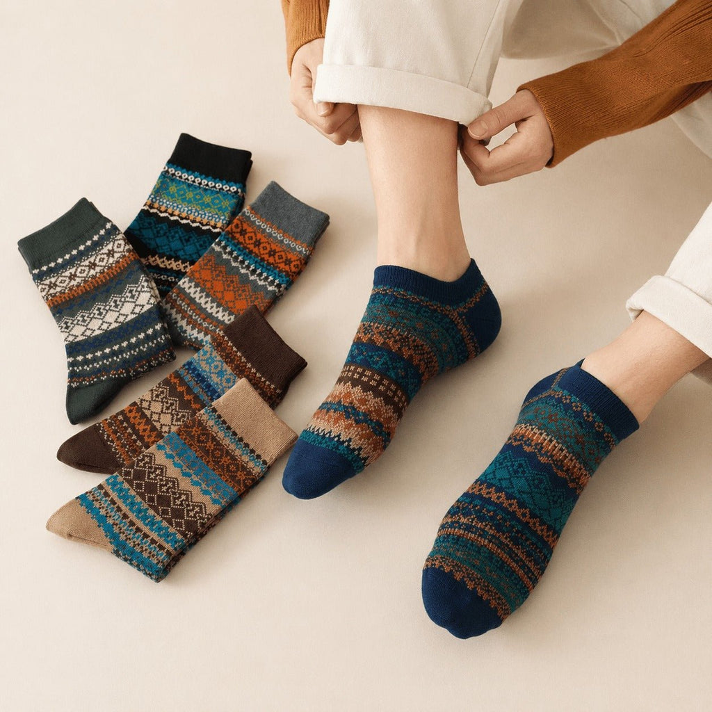 Sleen Edition Vinatge Style New Soft All Season Socks