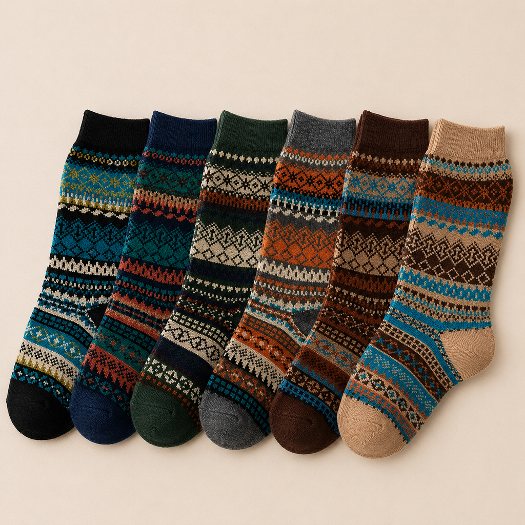 Sleen Edition Vinatge Style New Soft All Season Socks