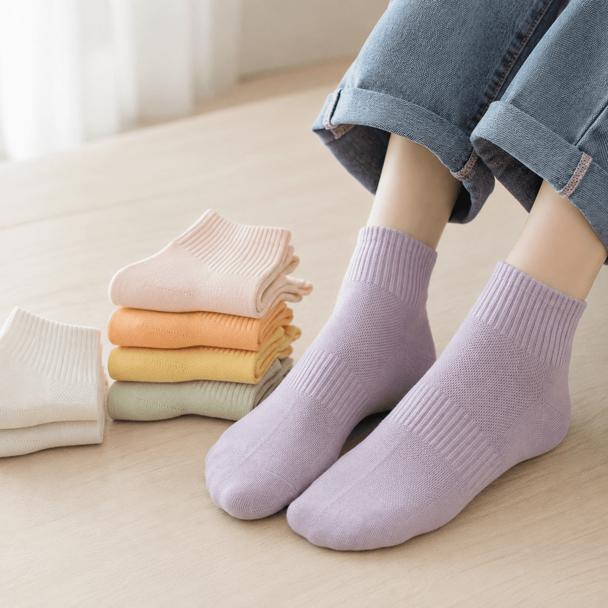 ALL Bamboo Vintage Style New Soft All Season Socks