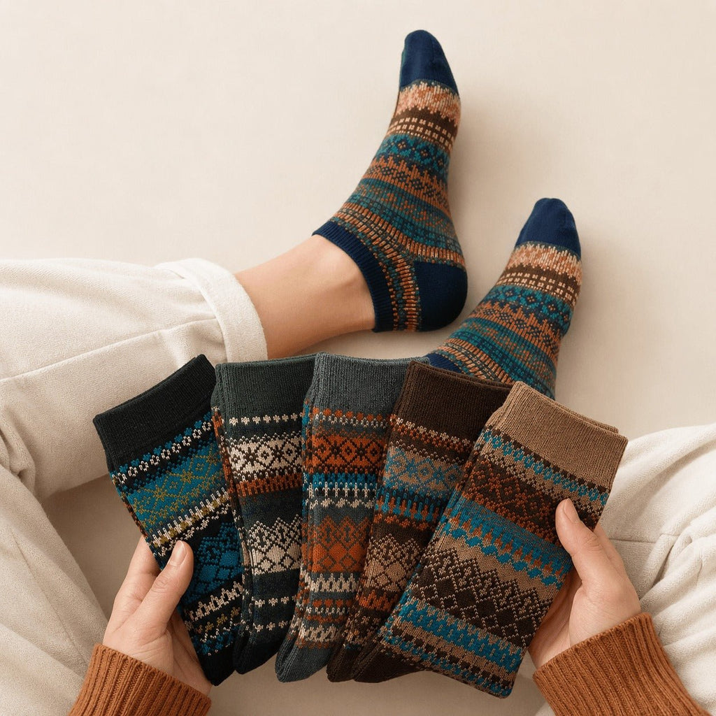 Sleen Edition Vinatge Style New Soft All Season Socks