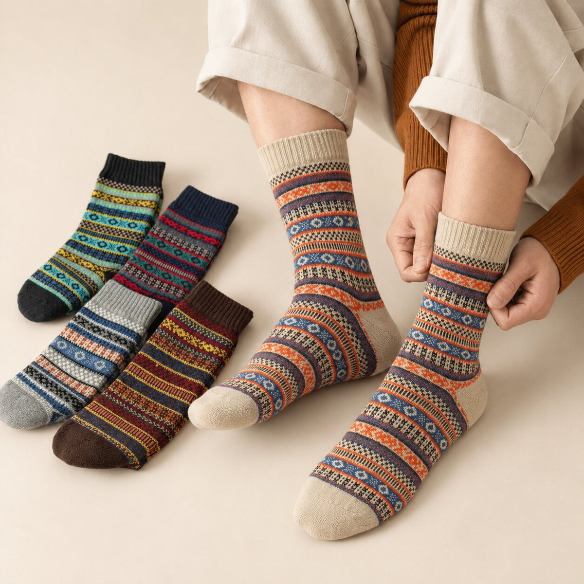 Kira Edition Vintage Style Classic New Soft Long Socks