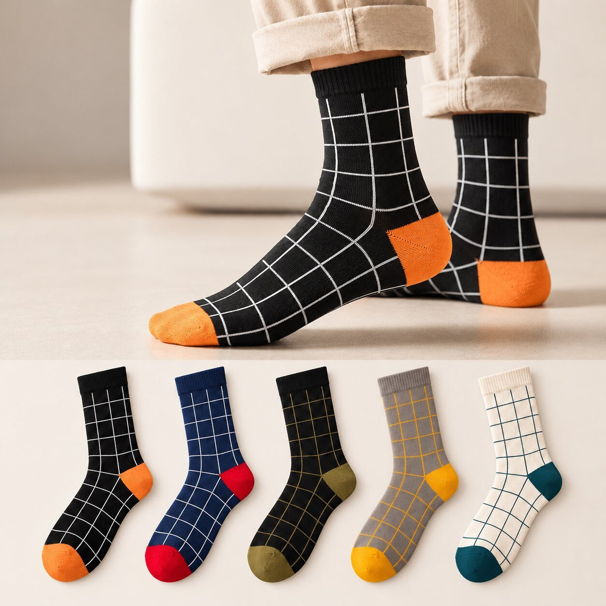Premium Limited Edition Vintage Style Formal Design Long Socks