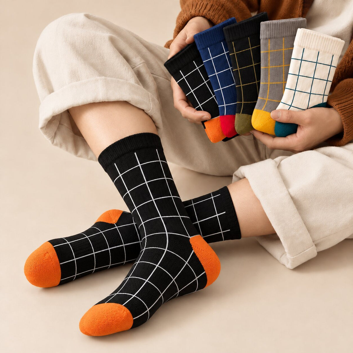 Premium Limited Edition Vintage Style Formal Design Long Socks