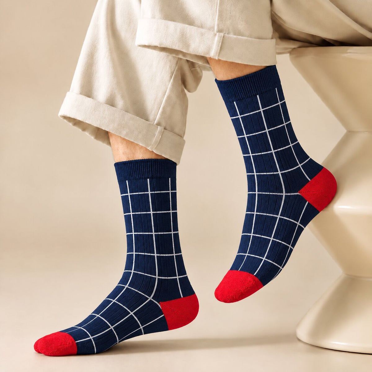 Premium Limited Edition Vintage Style Formal Design Long Socks
