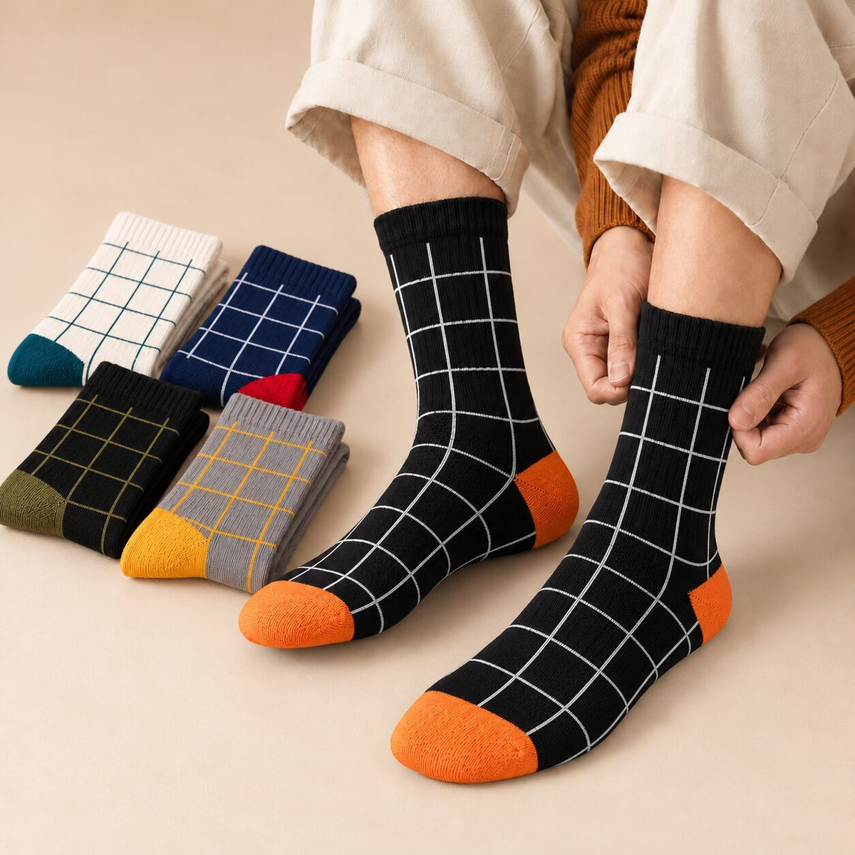 Premium Limited Edition Vintage Style Formal Design Long Socks