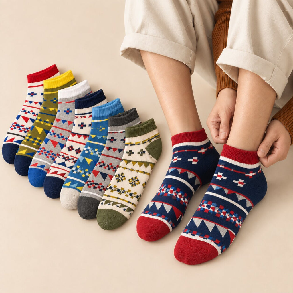 Vintage Design Limited Edition Short Ankle Design Socks