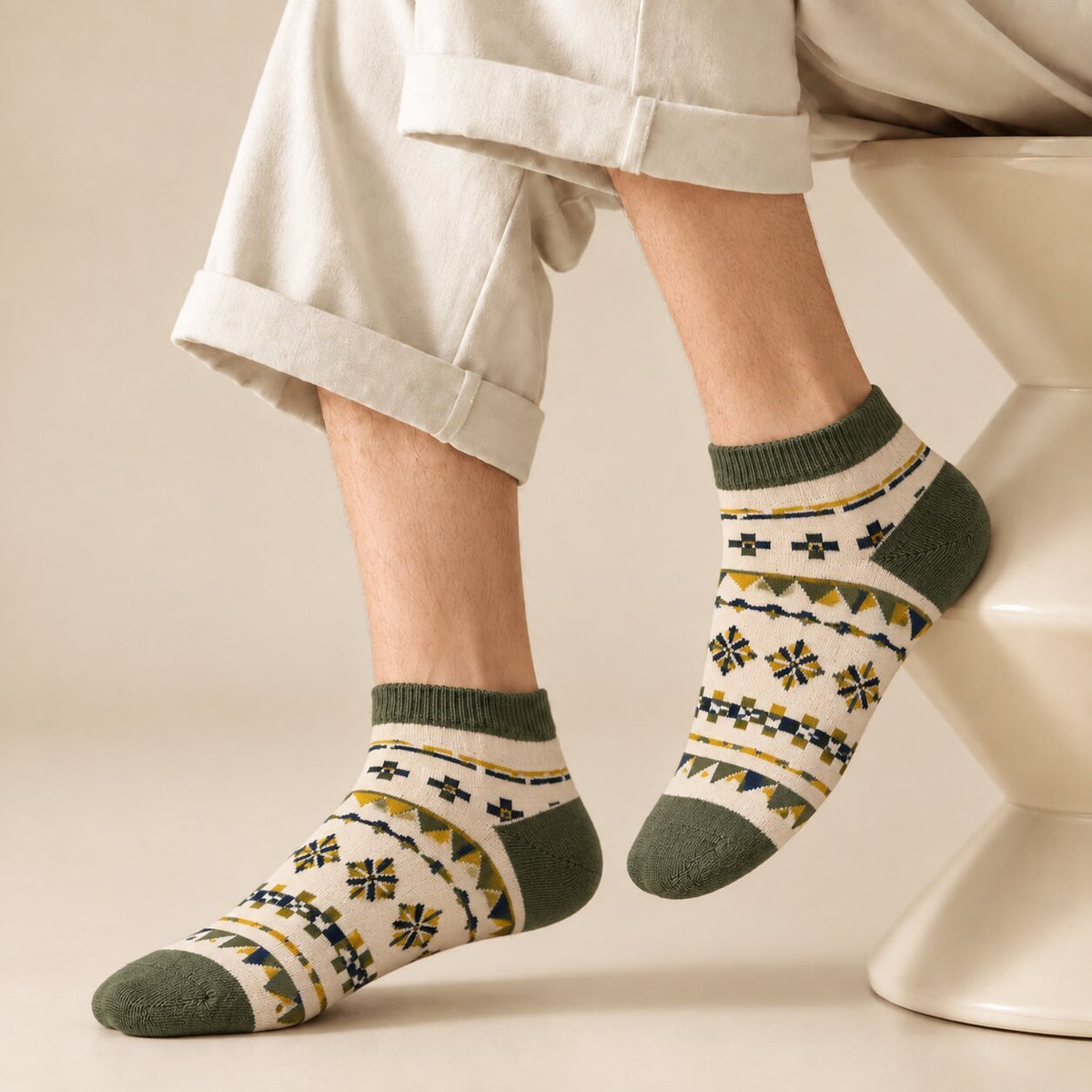 Vintage Design Limited Edition Short Ankle Design Socks