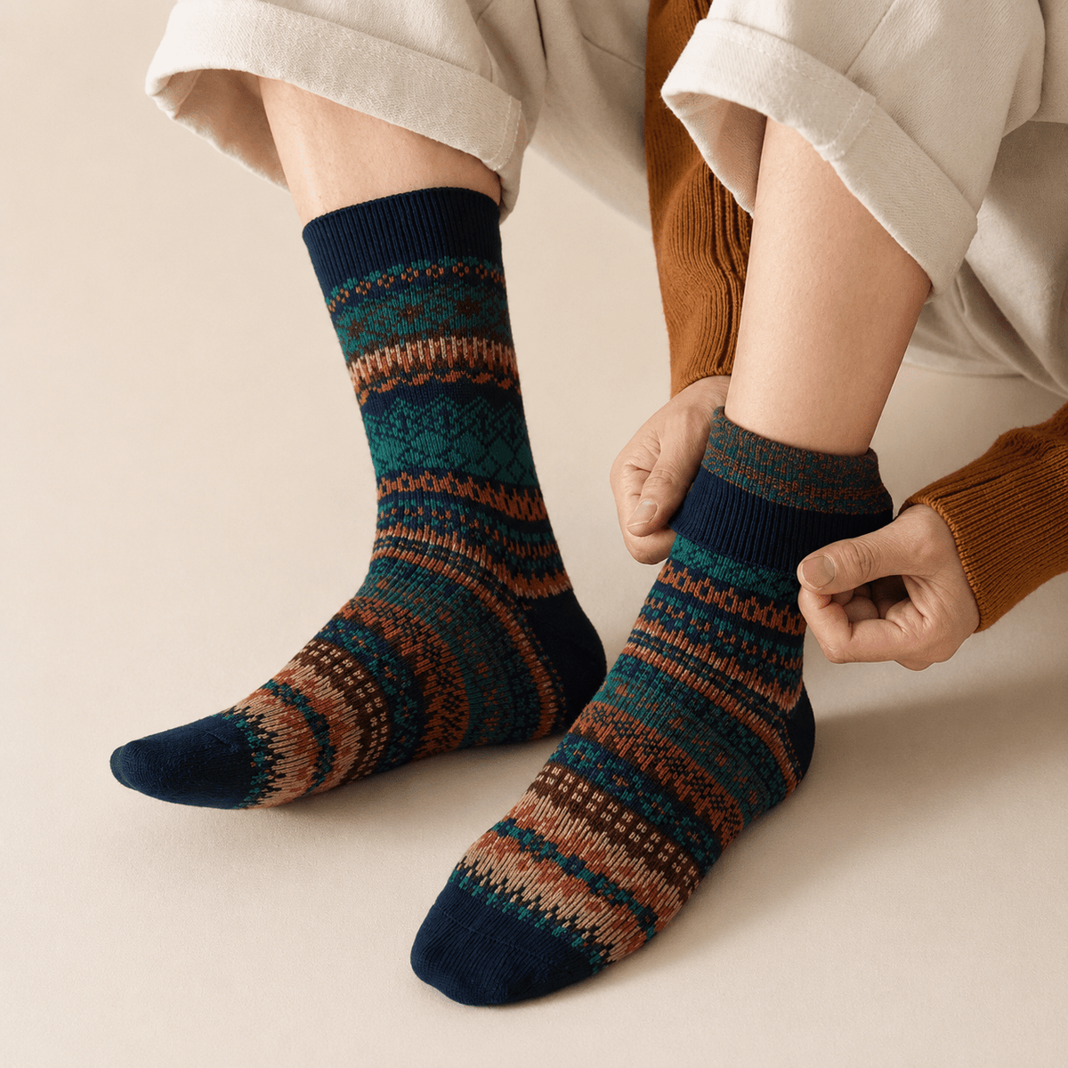 Sleen Edition Vinatge Style New Soft Long Socks