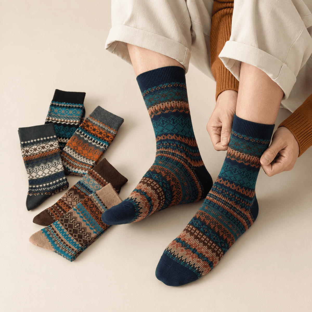 Sleen Edition Vinatge Style New Soft Long Socks