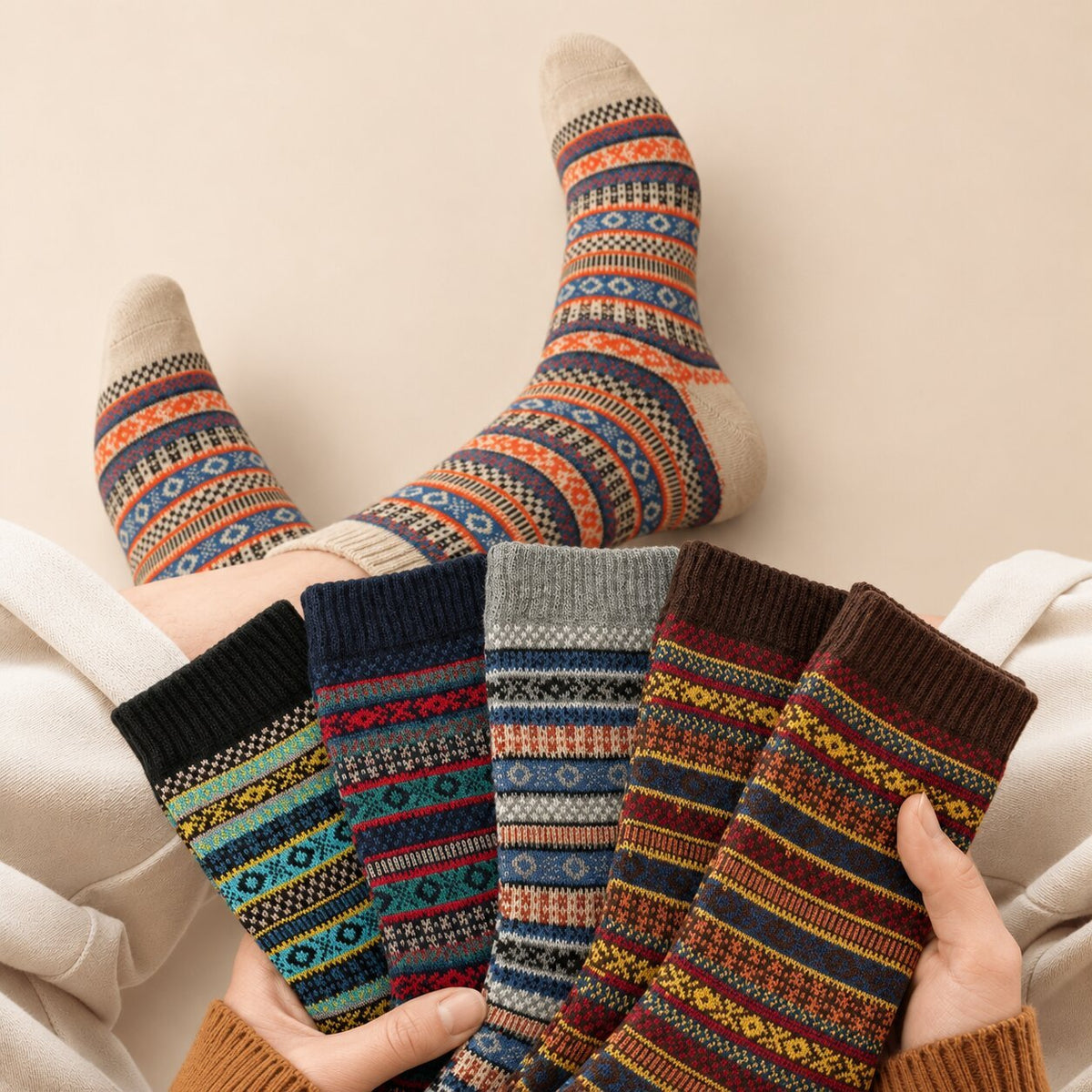 Kira Edition Vintage Style Classic New Soft Long Socks