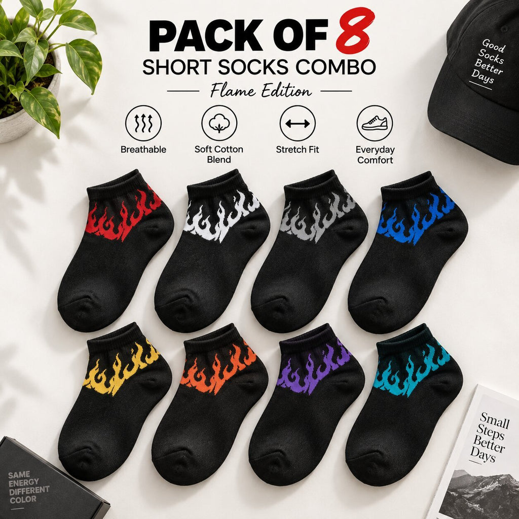 Fire Edition Vintage Style New Soft ALL Season Socks