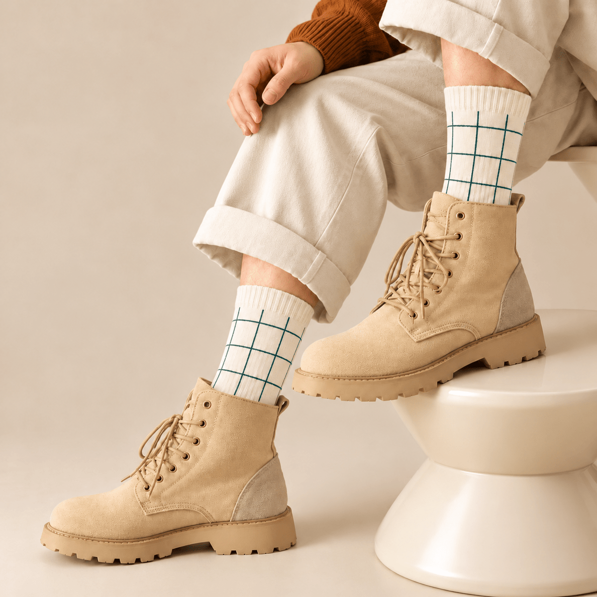 Premium Limited Edition Vintage Style Formal Design Long Socks