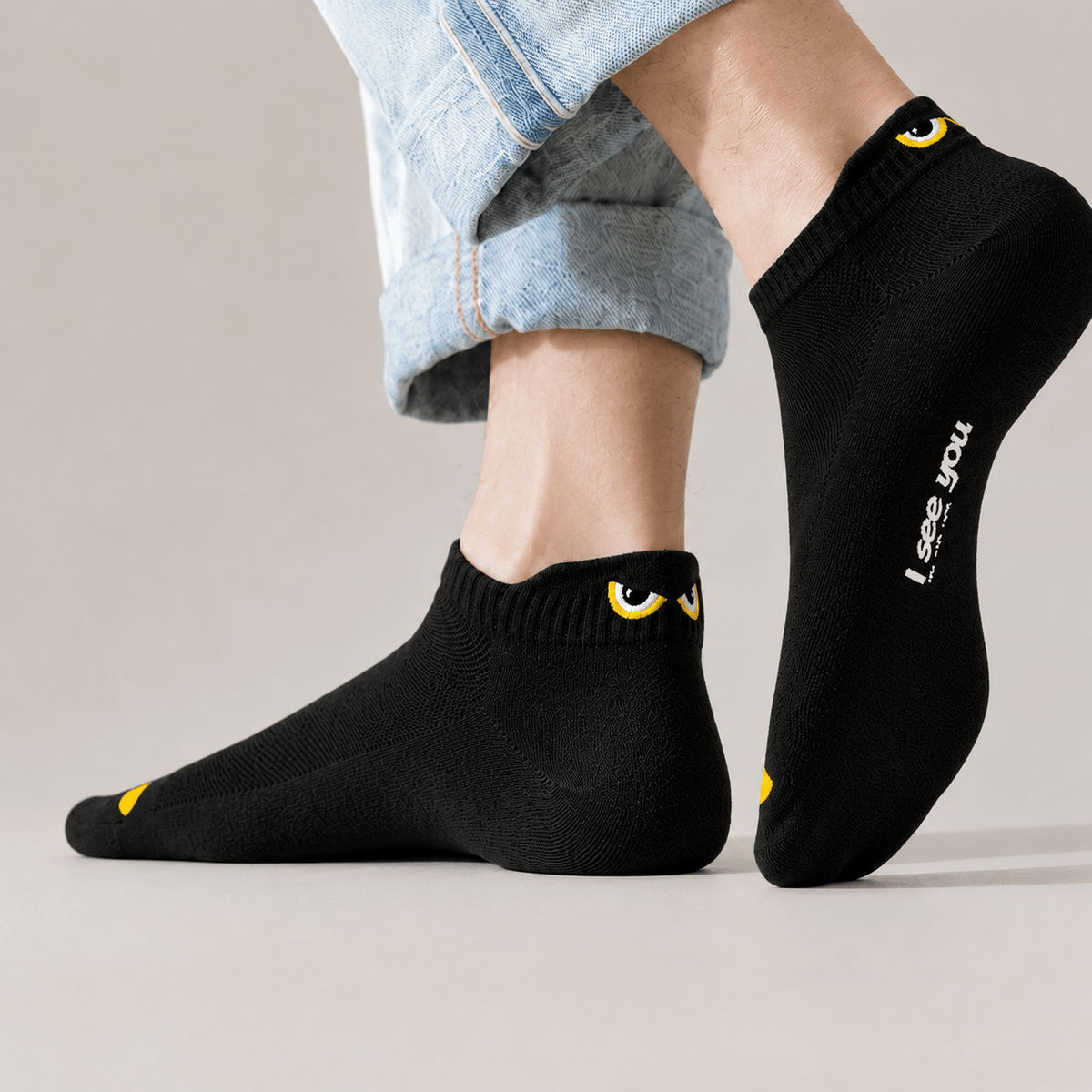 Kira Limited Bamboo Edition Black I see you socks