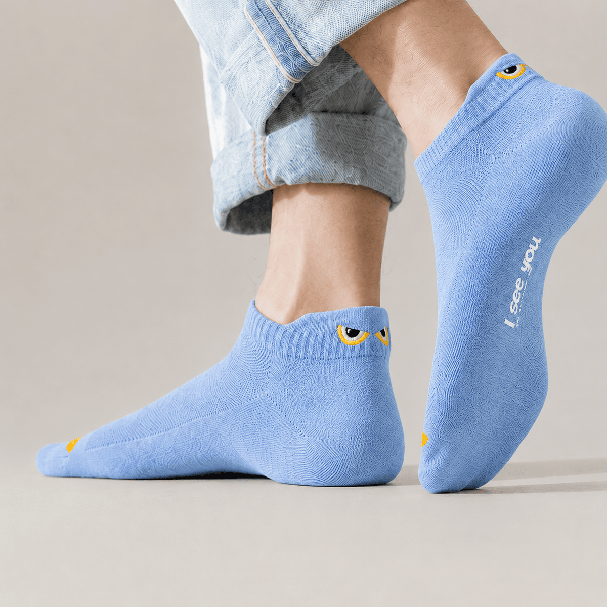 Kira Limited Bamboo Edition Light Blue I see you socks