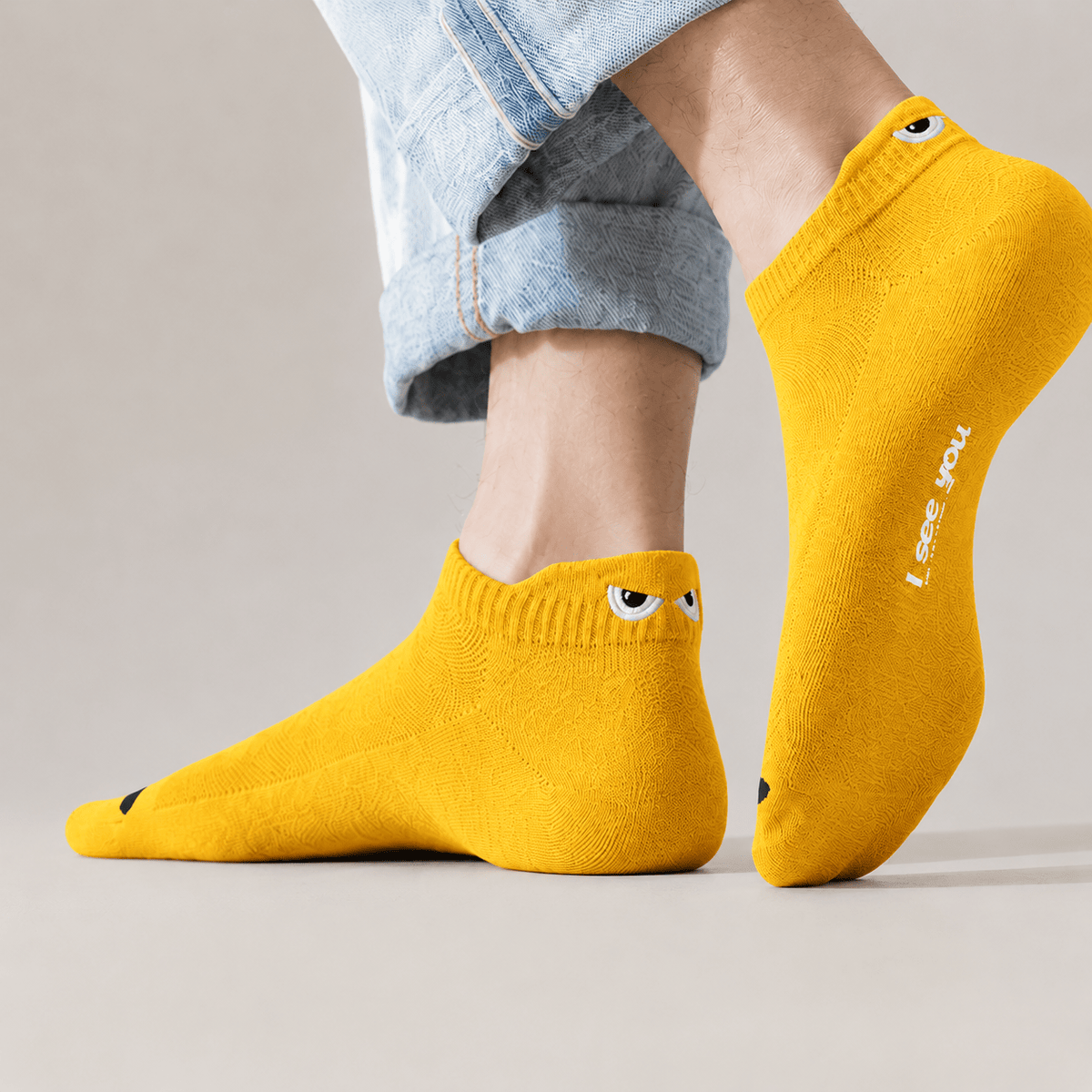 Kira Limited Bamboo Edition Yellow I see you socks