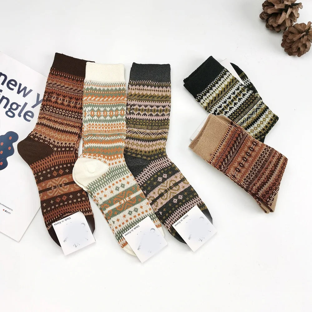 Smiley Edition Vintage Style New Soft Winter Socks