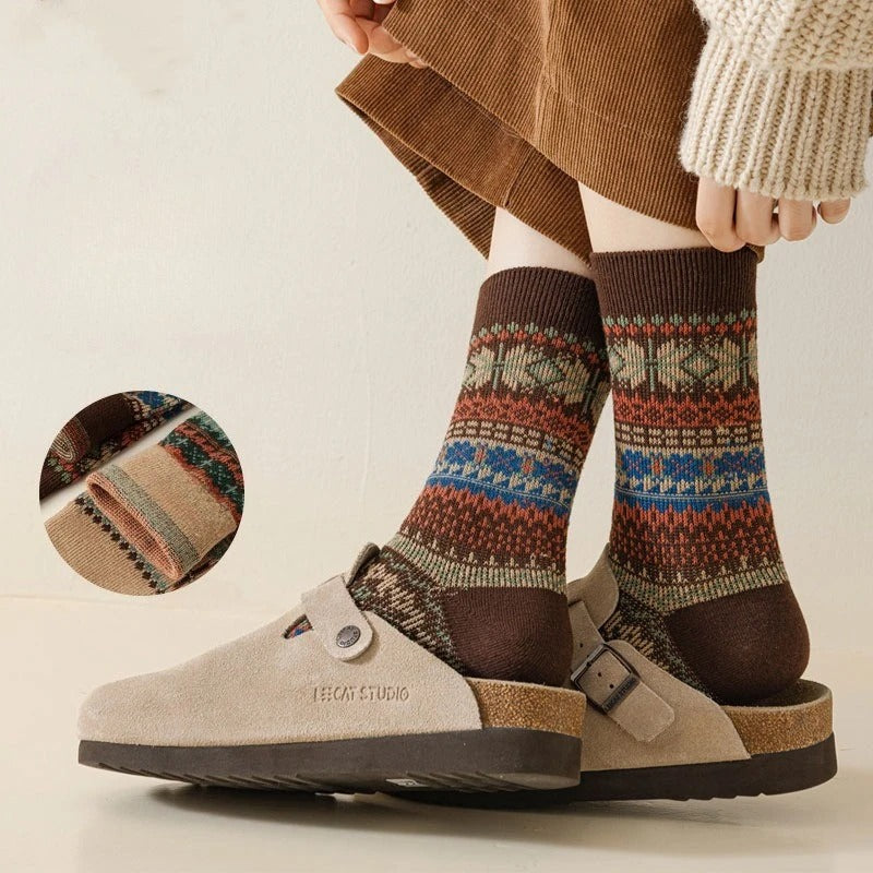 Sleen Edition New Vinatge Style New Soft Winter Socks