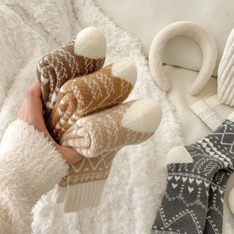 Zukky Edition Cozy Woolen Design New Winter Socks
