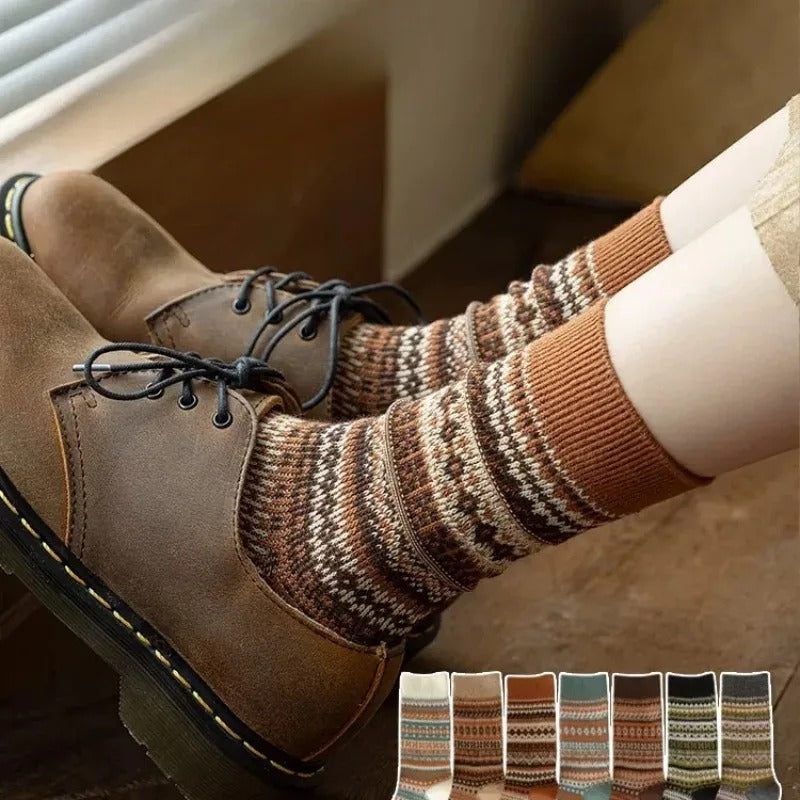 Cady New Edition Vintage Style New Soft Winter Socks