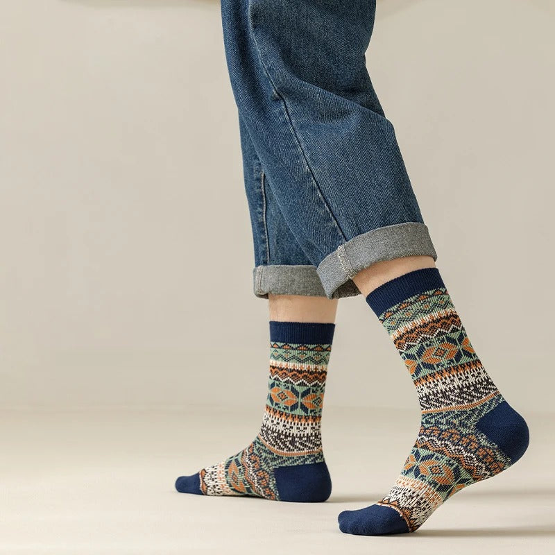 Sleen 2.0 Edition Vinatge Style New Soft Winter Socks