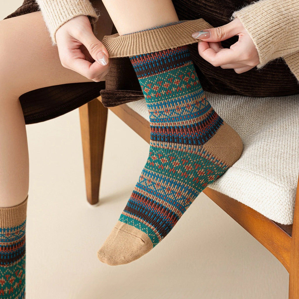 Cady New Edition Vintage Style Classic Soft Winter Socks
