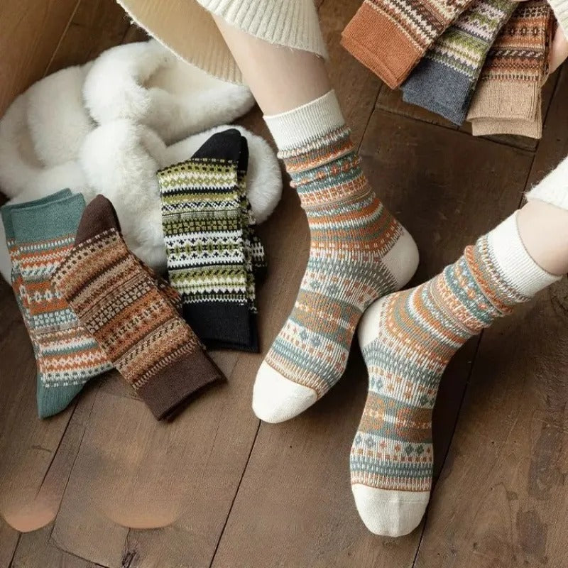 Cady New Edition Vintage Style New Soft Winter Socks