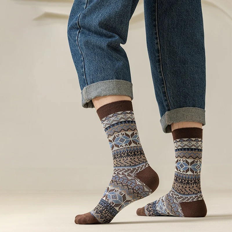 Sleen 2.0 Edition Vinatge Style New Soft Winter Socks