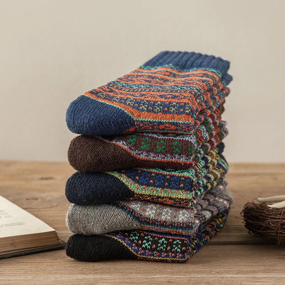 Sleen 2.0 Edition Vinatge Style New Soft Winter Socks