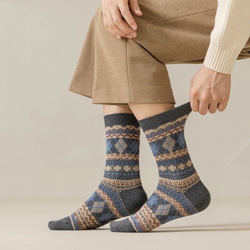 Smiley Vintage Style Designer Socks for All Seasons