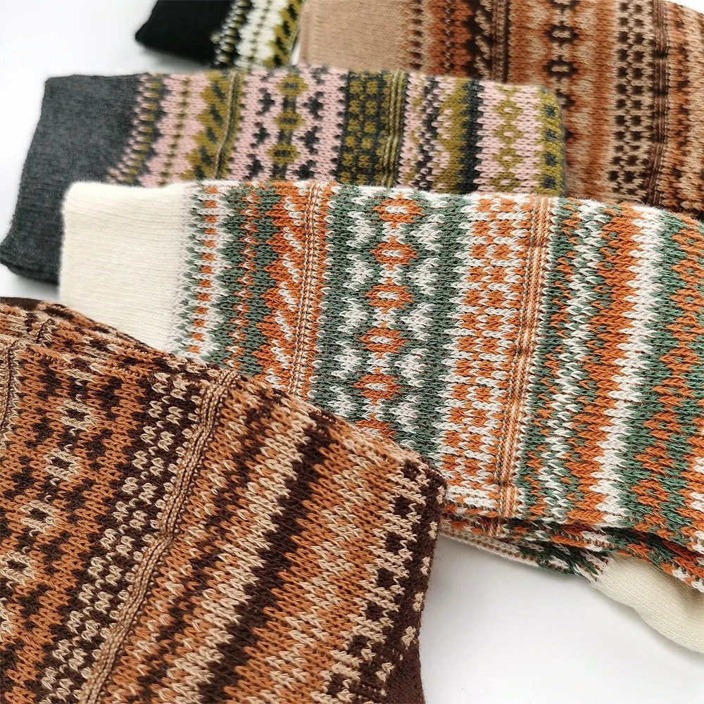 Smiley Edition Vintage Style New Soft Winter Socks