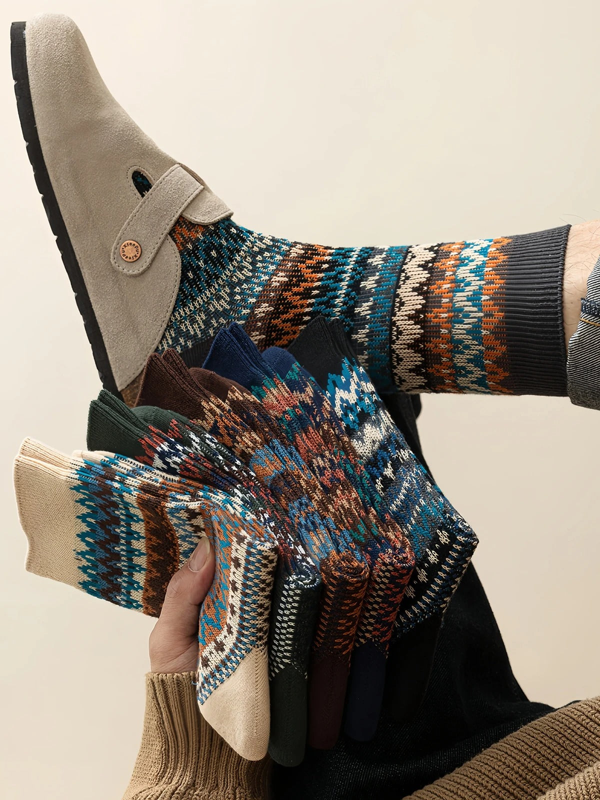 Sleen New Edition Vinatge Style New Soft Winter Socks