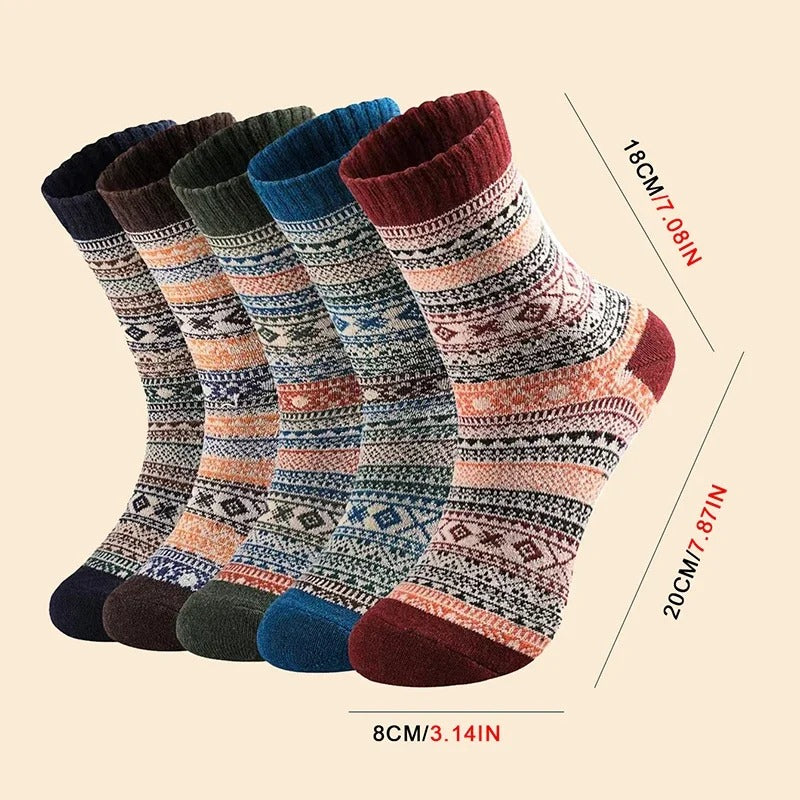 Cady New Vintage Style New Soft Winter Socks