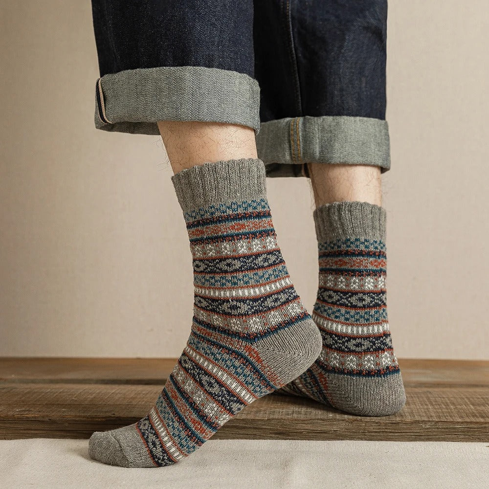 Sleen 2.0 Edition Vinatge Style New Soft Winter Socks