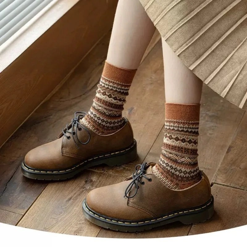 Cady New Edition Vintage Style New Soft Winter Socks