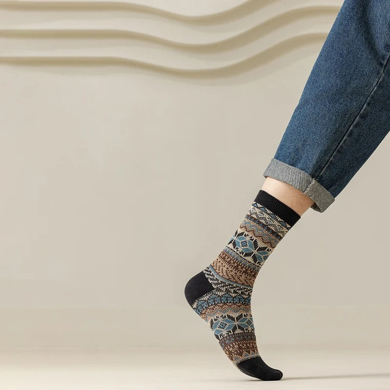 Sleen 2.0 Edition Vinatge Style New Soft Winter Socks