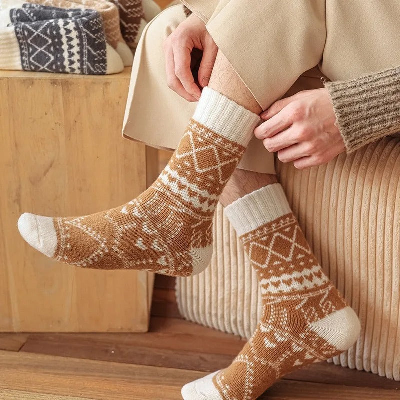 Zukki Edition Cozy Vintage Style New Soft Winter Socks