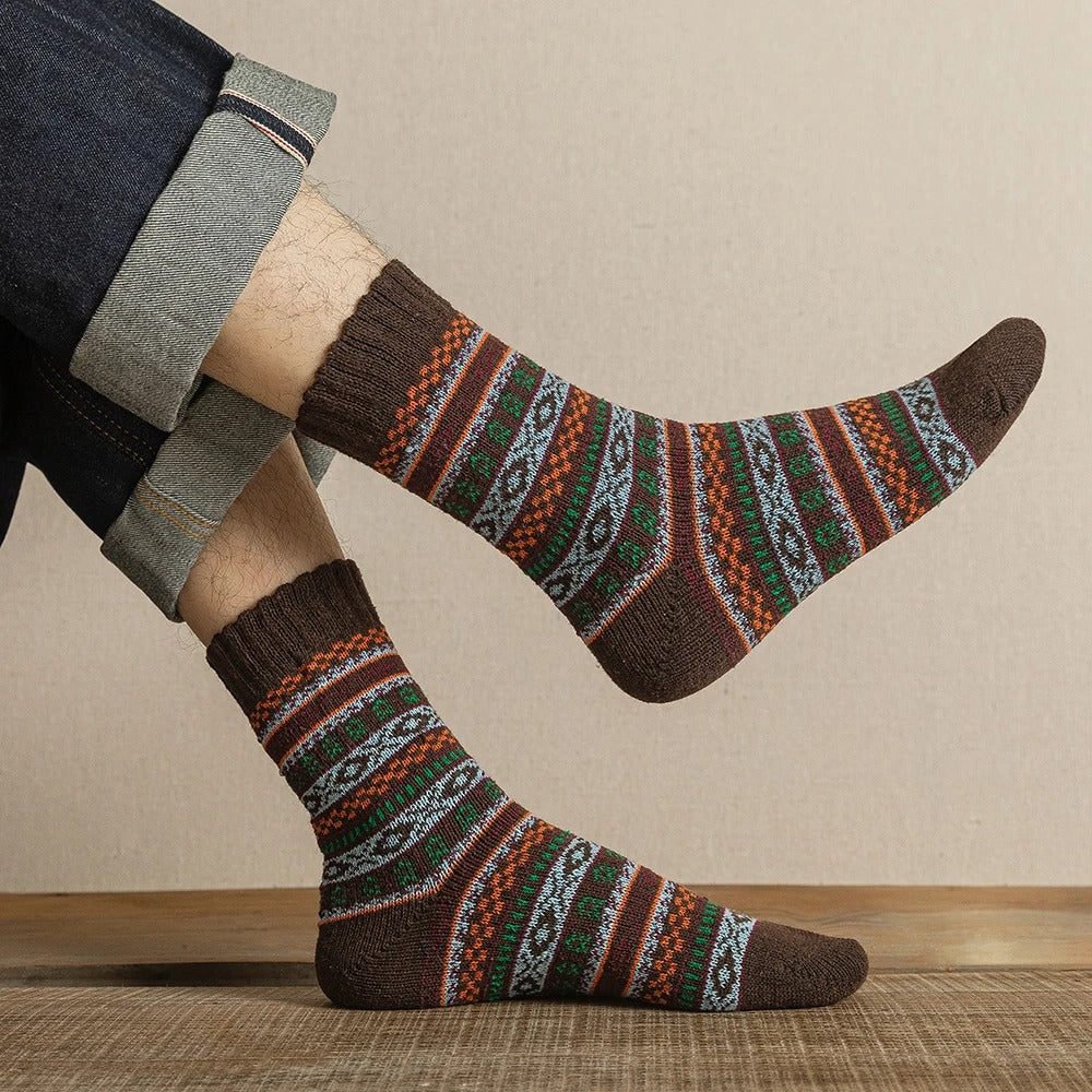 Sleen 2.0 Edition Vinatge Style New Soft Winter Socks