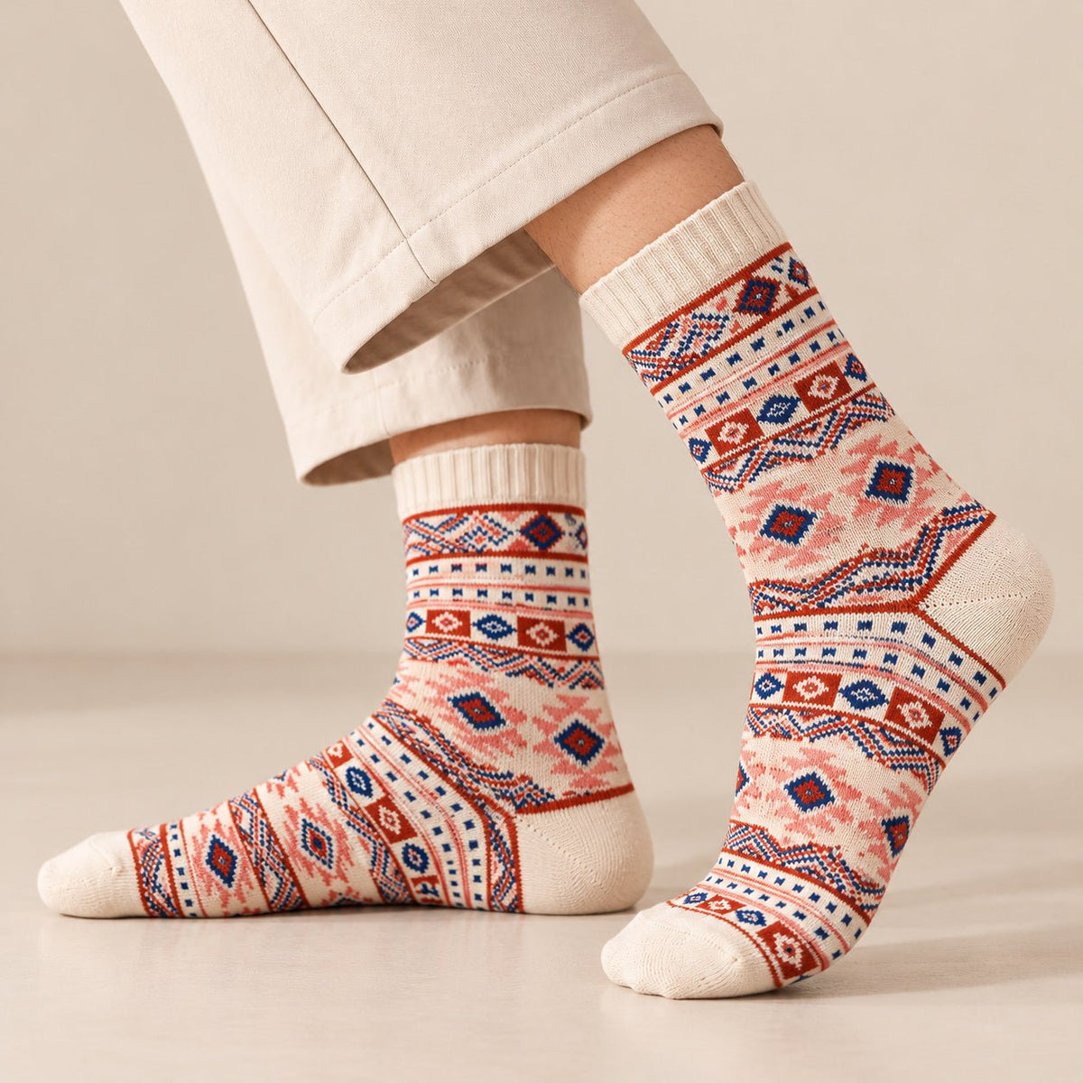 Nordic Rose Black Edition long socks